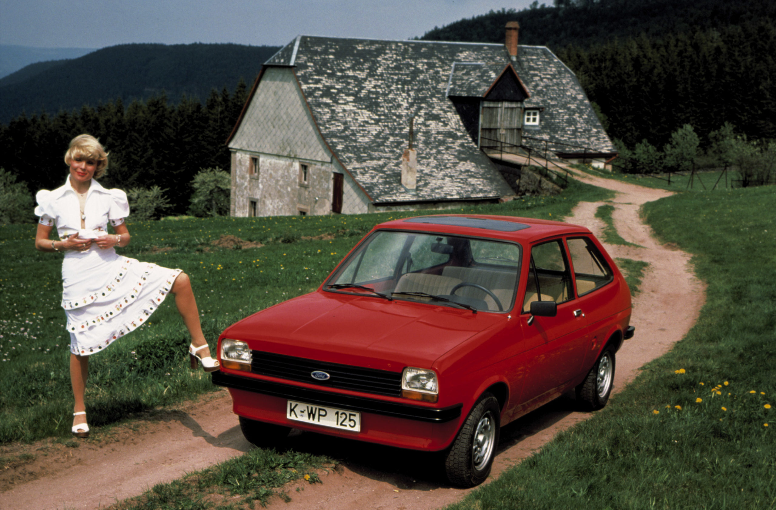 Ford Fiesta rød 1976